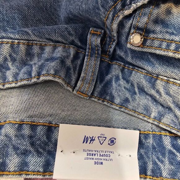 NWT Women's H&M Wide Leg Ultra High Jeans Size 18 - Picture 7 of 8